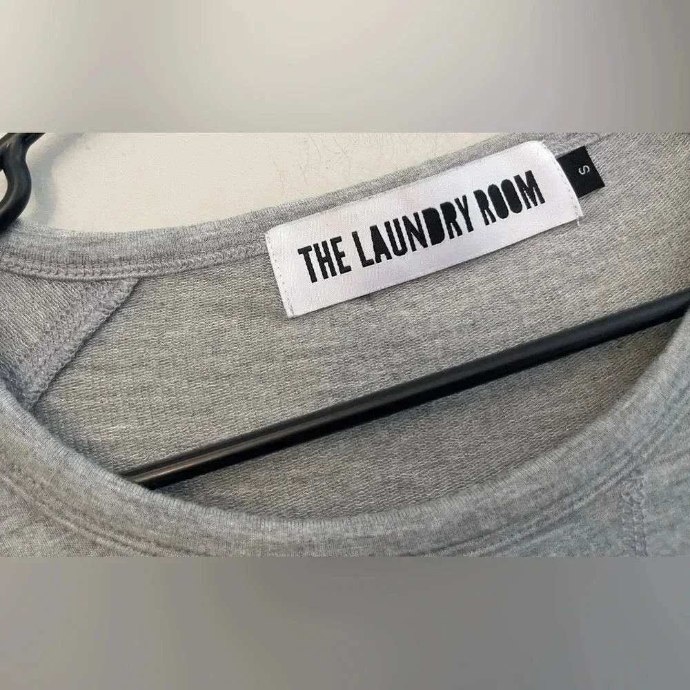 The Laundry Room lightweight sweatshirt gray lounge wear comfort oversized